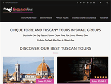 Tablet Screenshot of bellaitaliatour.com